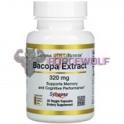 Bacopa [Бакопа] (320 мг x 30 капс), California Gold Nutrition