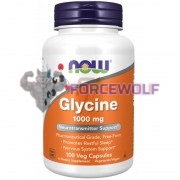 Glycine [Глицин] (1000 мг x 100 капс), NOW Foods