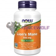 Lion's Mane [Львиная грива] (500 мг x 60 капс), NOW Foods