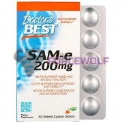 SAM-e [Адеметионин] (200 мг x 60 табл), Doctor's Best