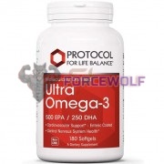 Ultra Omega-3 [500 EPA x 250 DHA] (180 шт), Protocol For Life Balance