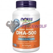 DHA-500 [Double Strength] (90 шт по 1000 мг), NOW Foods
