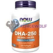 DHA-250 (120 шт по 500 мг), NOW Foods
