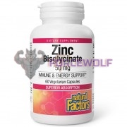 Zinc Bisglycinate 50 мг (60 шт по 50 мг), Natural Factors