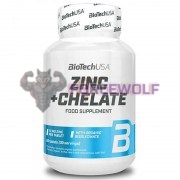 Zinc + Chelate (60 шт по 25 мг), Biotech USA