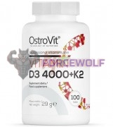 Vitamin D3 [4000 IU] + K2 [100 mcg] (100 шт), OstroVit