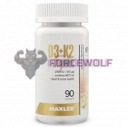 Vitamins D3 + K2 (90 шт), Maxler