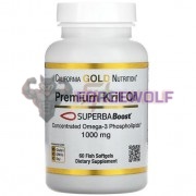 Premium Krill Oil [Superba® Boost] (60 шт по 1000 мг), California Gold Nutrition