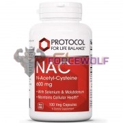 NAC [N-Acetyl-Cysteine] (100 шт), Protocol For Life Balance