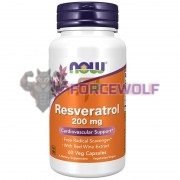 Resveratrol (60 шт по 200 мг), NOW Foods