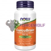 CurcuBrain™ (60 шт по 400 мг), NOW Foods