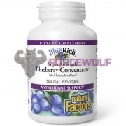 Blueberry Concentrate BlueRich® (90 шт по 500 мг), Natural Factors