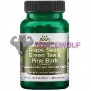 Grape Seed, Green Tea & Pine Bark Complex (60 шт), Swanson