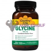 Glycine (100 шт по 500 мг), Country Life