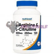 L-Arginine + L-Citrulline (120 шт по 750 мг), Nutricost