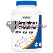 L-Arginine + L-Citrulline (240 шт по 750 мг), Nutricost