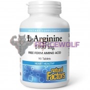 L-Arginine (90 шт по 1000 мг), Natural Factors
