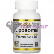 Liposomal Vitamin K2 + D3 (60 шт), California Gold Nutrition