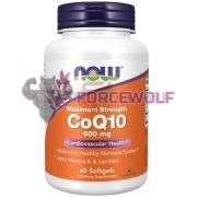 CoQ10 [Maximum Strength] (60 шт по 600 мг), NOW Foods