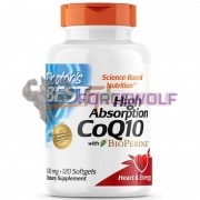 CoQ10 with Bioperine® [High Absorption] (120 шт по 100 мг), Doctor's Best