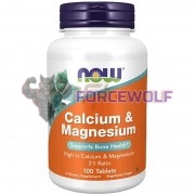 Calcium & Magnesium 2:1 Ratio (100 шт), NOW Foods