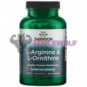 Arginine & Ornithine [500 мг x 250 мг] (100 шт), Swanson